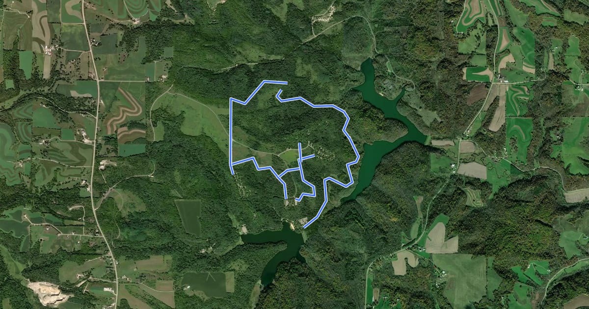 Маршрут Meadow Valley Trail на спутниковом снимке