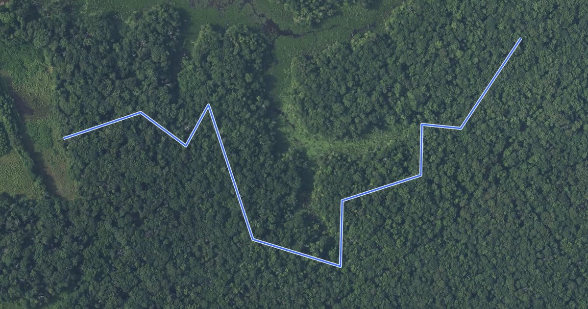Маршрут Meadow View Trail на спутниковом снимке