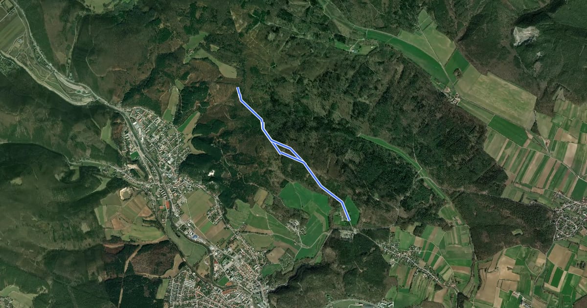 Маршрут Medau - Wolfsgeist на спутниковом снимке