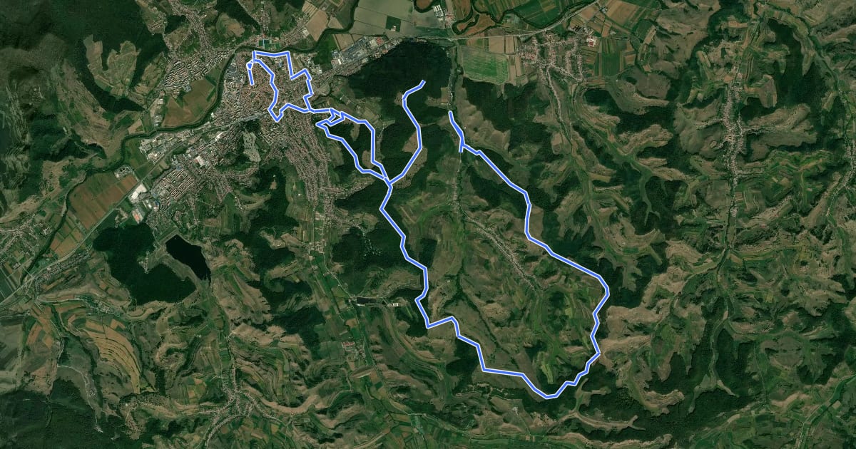 Маршрут Medias Bike Marathon 30km на спутниковом снимке