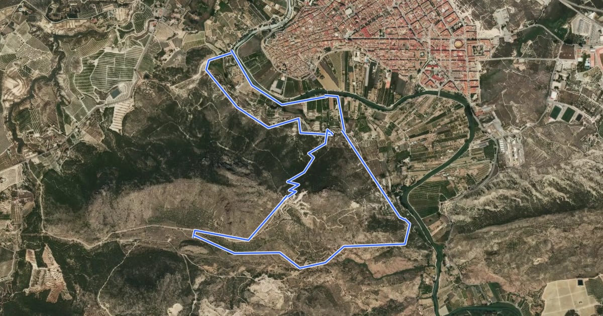Маршрут Medina Siyasa (Cieza) на спутниковом снимке