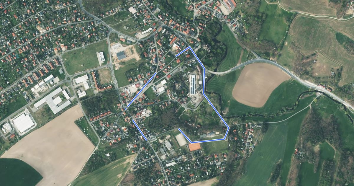 Маршрут Medinger Schul-Rundweg на спутниковом снимке
