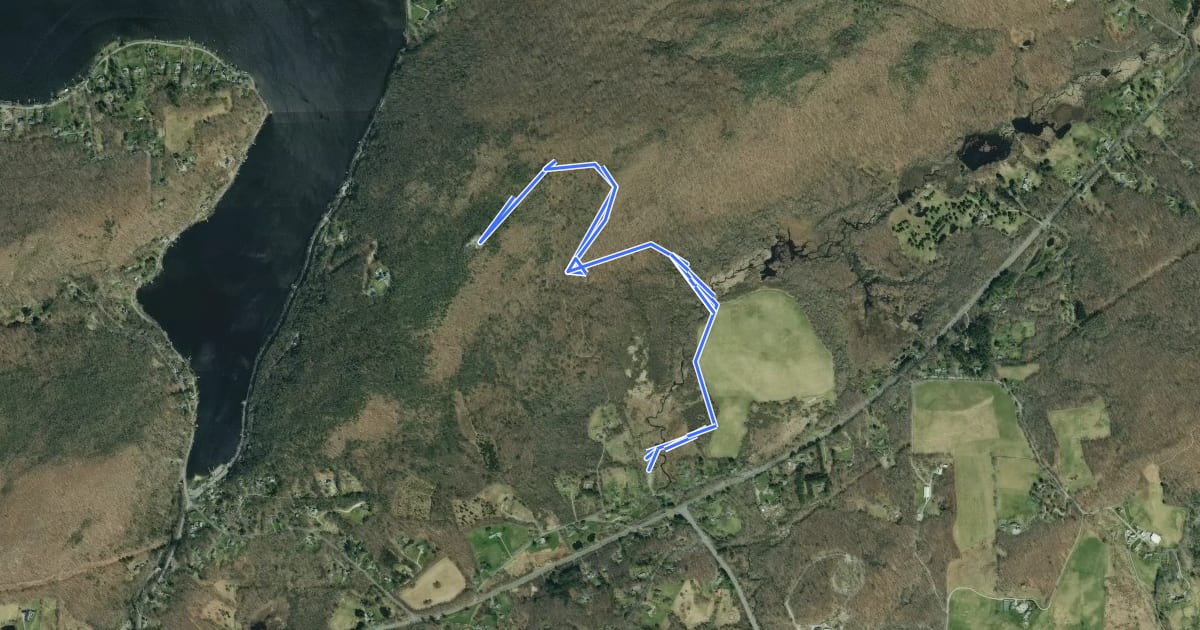 Маршрут Meeker Trail на спутниковом снимке