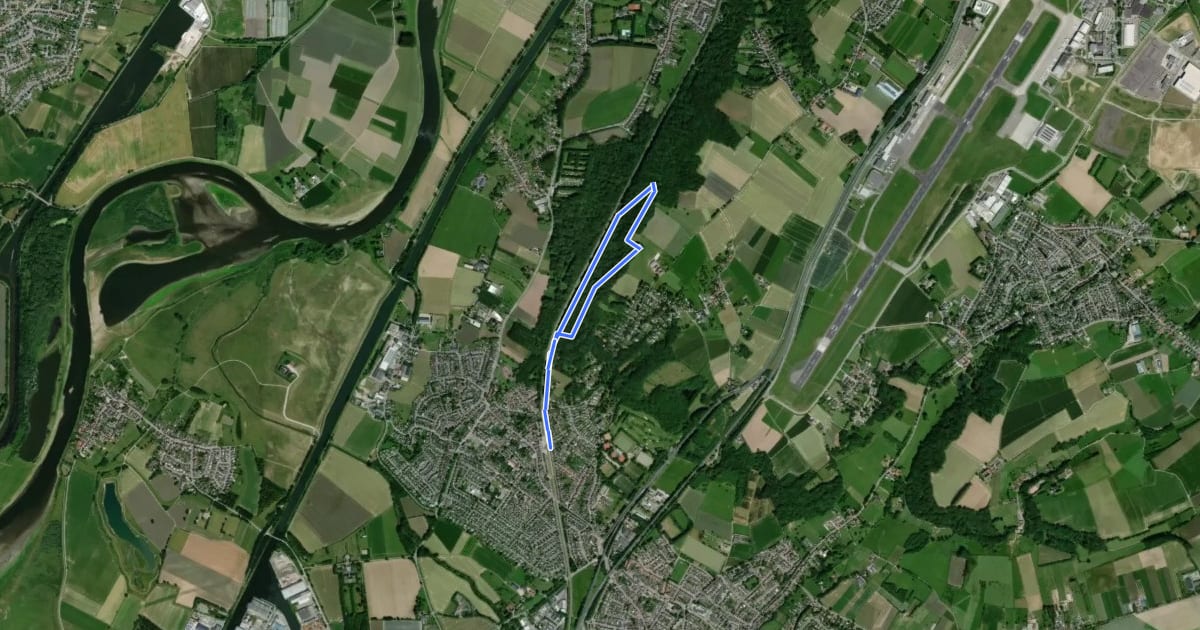 Маршрут Meerssen Bu5 Bunde на спутниковом снимке