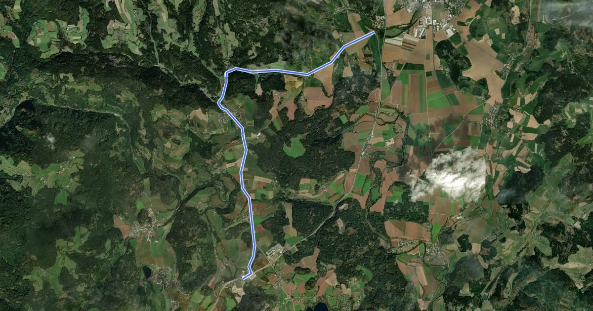 Маршрут Meiseldingerweg на спутниковом снимке