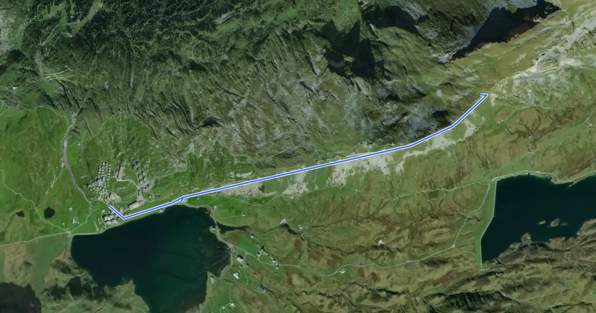 Маршрут Melchsee-Frutt - Chringen - Bonistock на спутниковом снимке