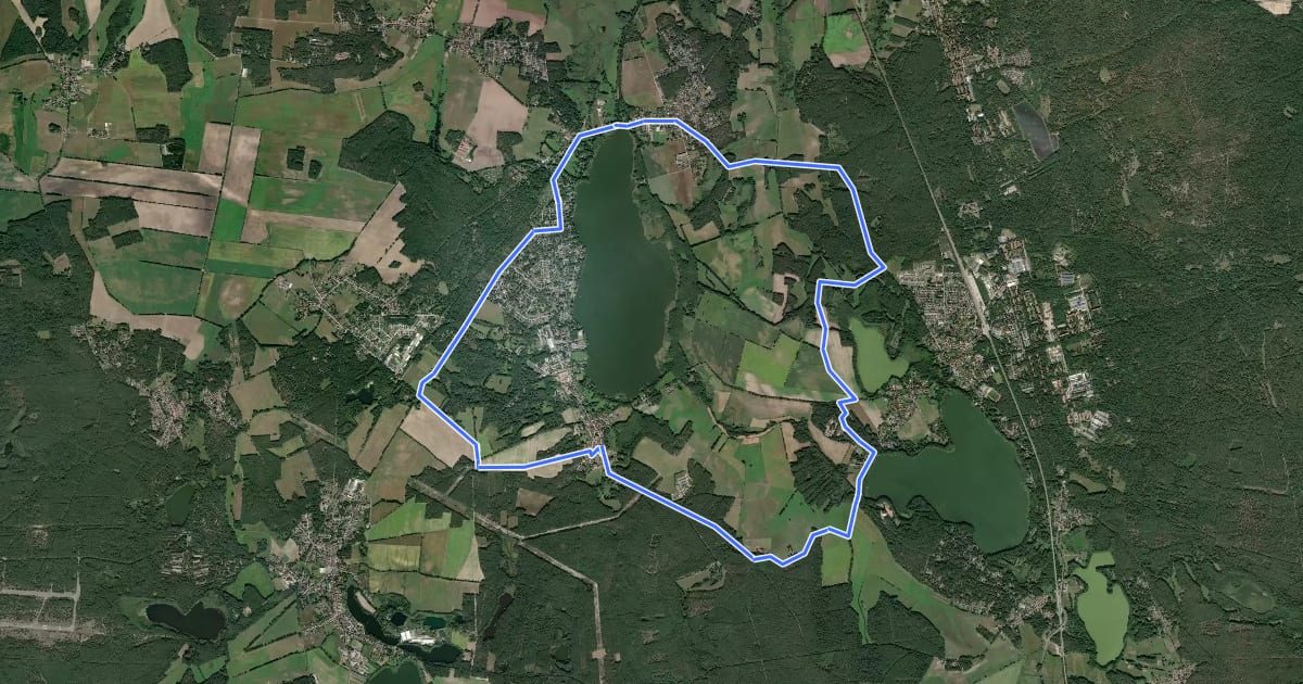 Маршрут Mellenseer Rundweg на спутниковом снимке