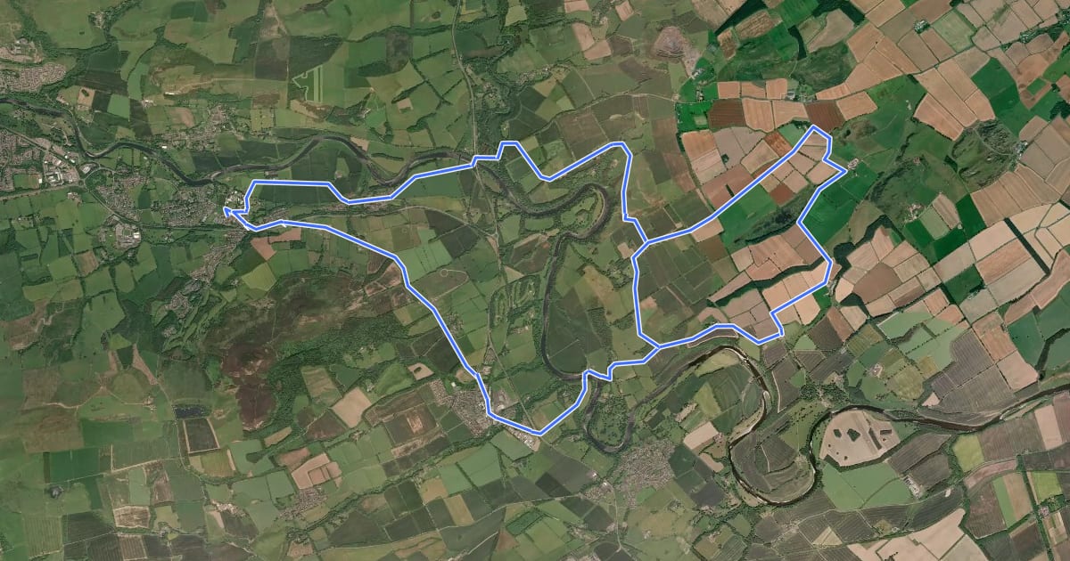Маршрут Melrose Yellow Route на спутниковом снимке