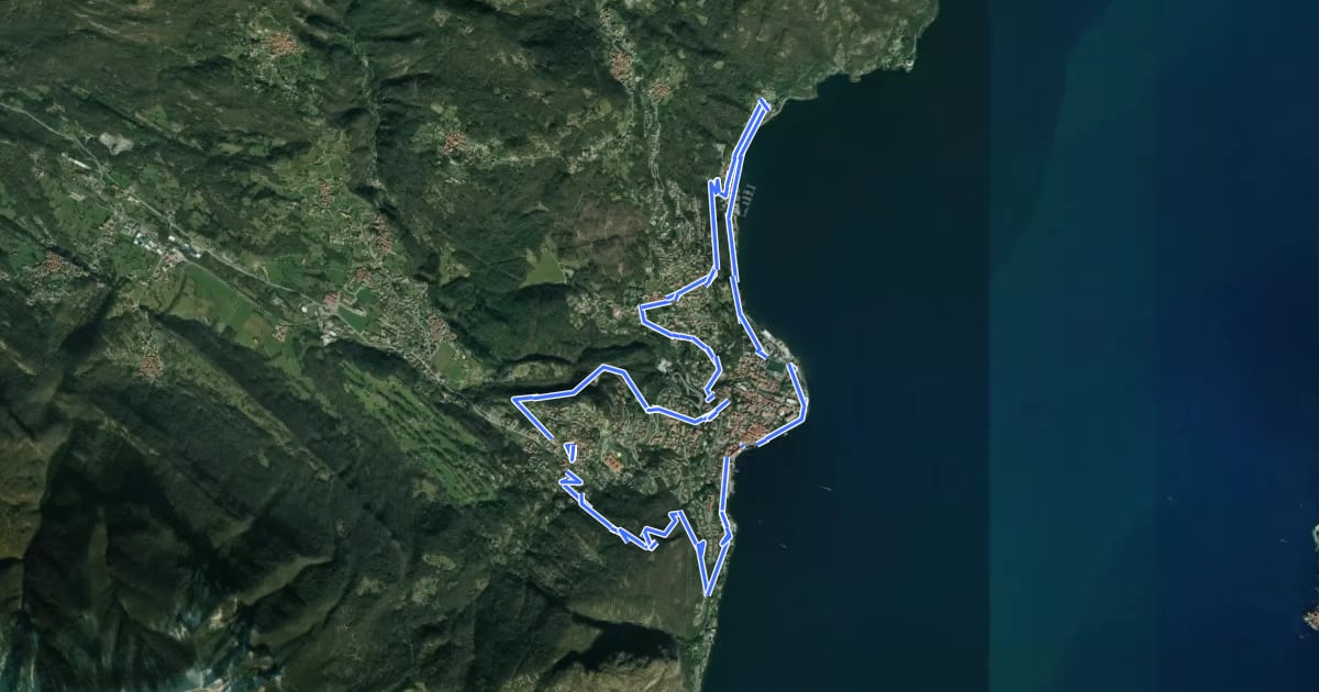 Маршрут Menaggio e i suoi borghi на спутниковом снимке