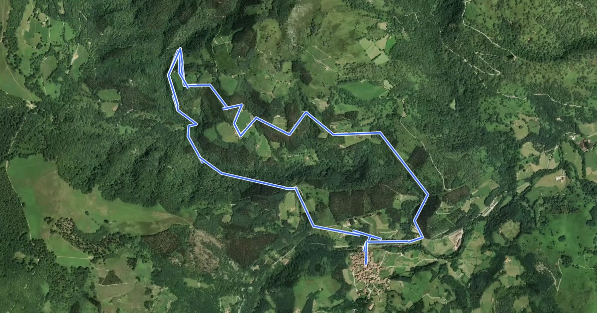 Маршрут Mendrasako itzulia на спутниковом снимке