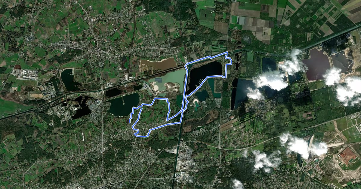Маршрут Merenpad 16km на спутниковом снимке
