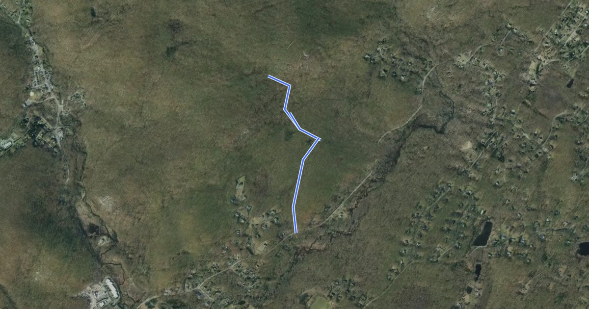 Маршрут Meriden Trail на спутниковом снимке