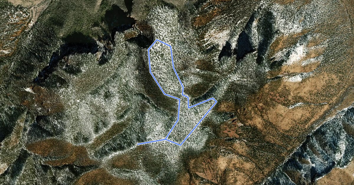Маршрут Mesa Trail Loop на спутниковом снимке