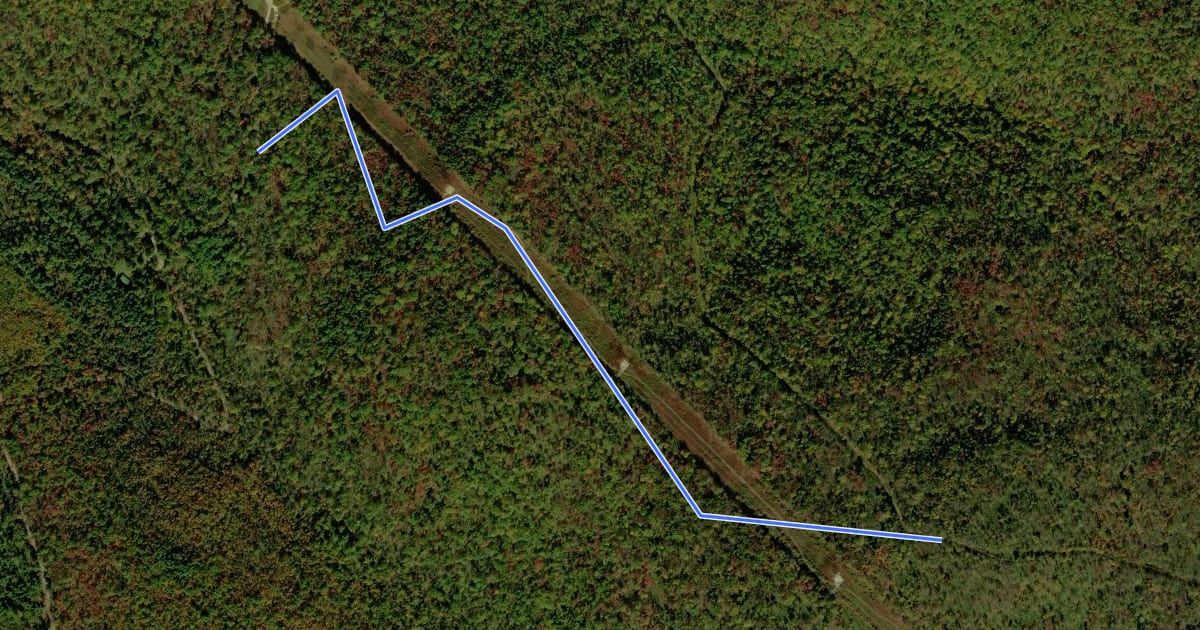 Маршрут Methodist Hill Trail на спутниковом снимке