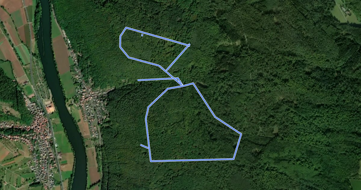 Маршрут Methusalem Wanderweg Braune Route на спутниковом снимке