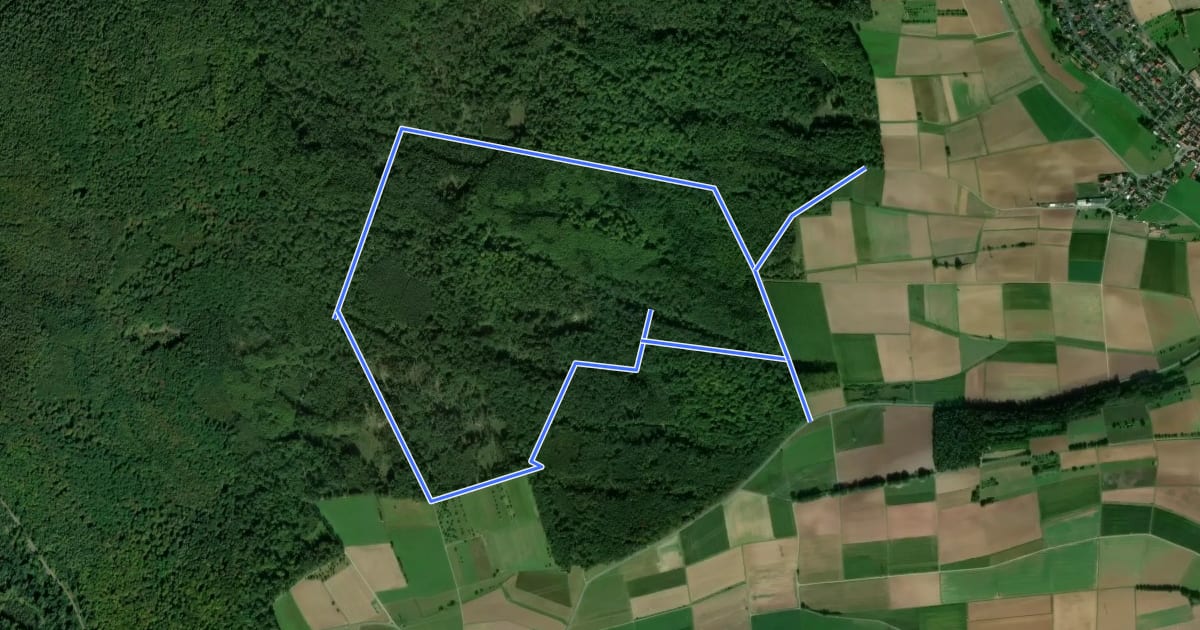 Маршрут Methusalem Wanderweg Orange Route на спутниковом снимке