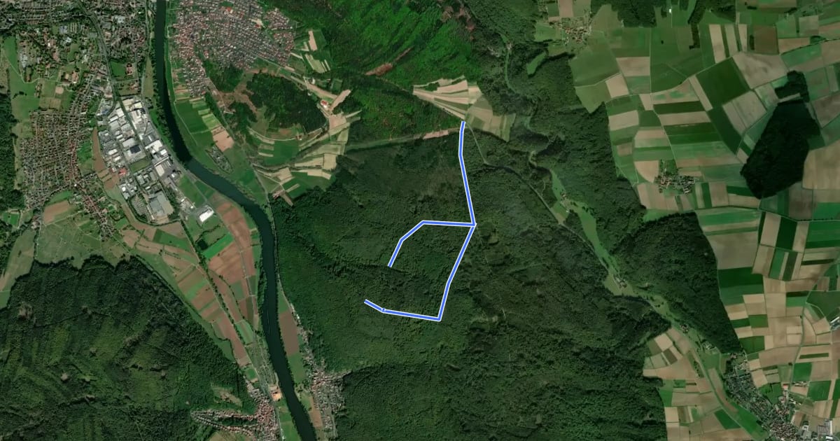 Маршрут Methusalem Wanderweg Rote Route на спутниковом снимке
