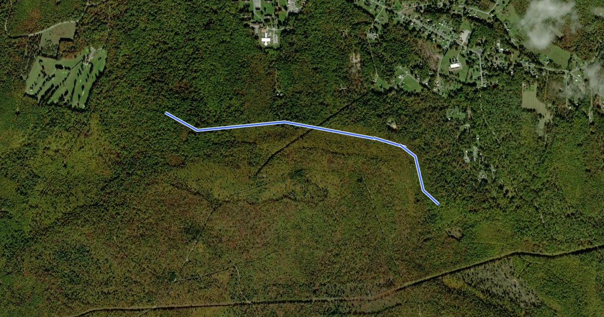 Маршрут Michaux - Restoration Trail на спутниковом снимке