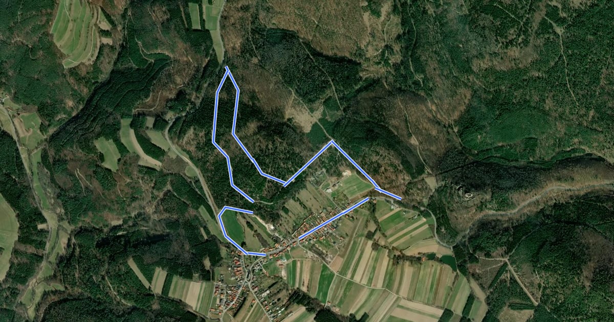 Маршрут Mida Huber Wanderweg (Landsee) на спутниковом снимке