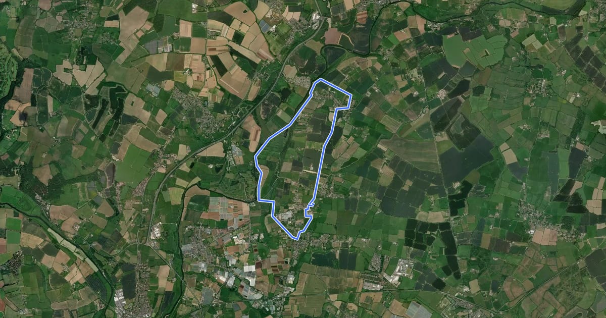 Маршрут Middle Littleton Tithe Barn Walk, Middle Littleton на спутниковом снимке