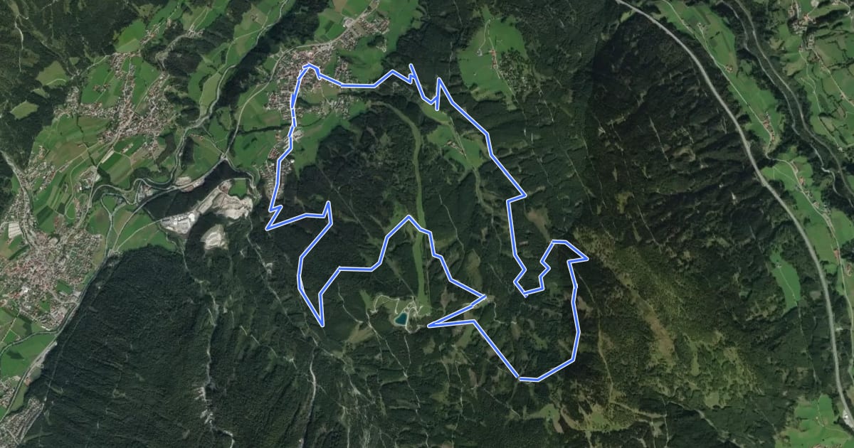 Маршрут Miederer Berg на спутниковом снимке