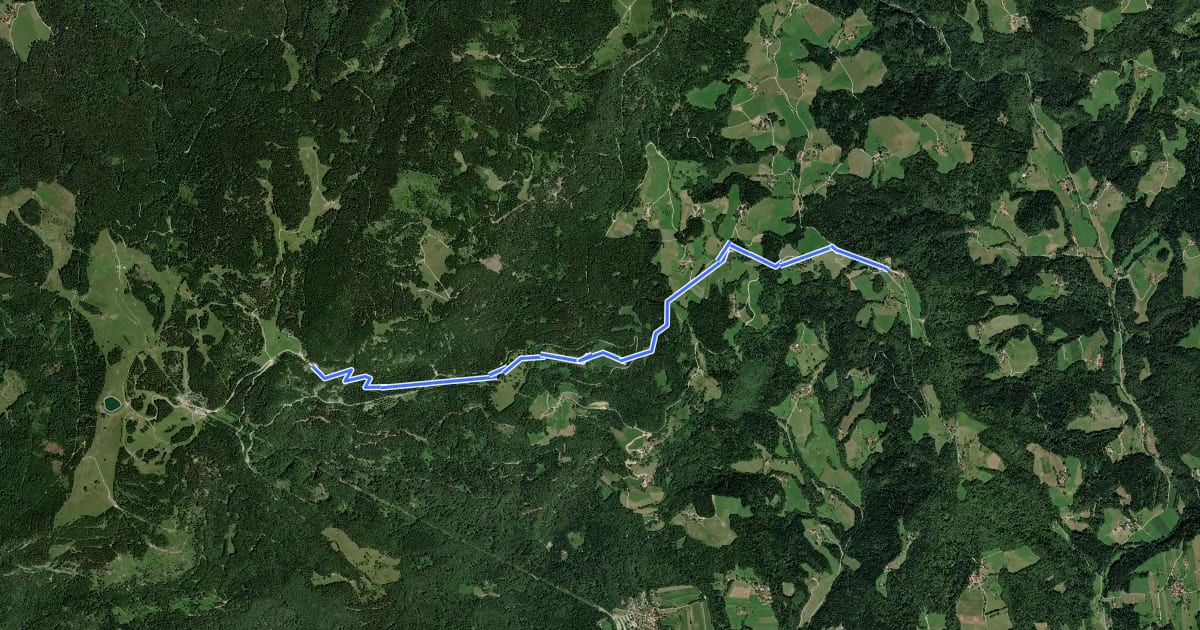 Маршрут Šmihel - Mozirska koča на спутниковом снимке