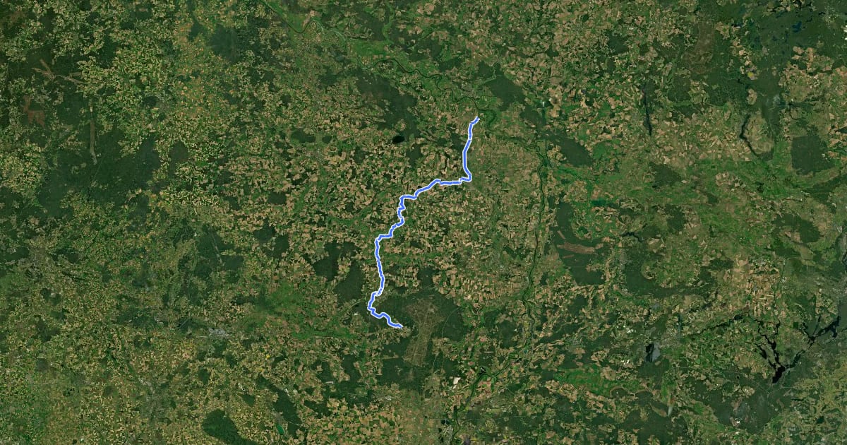 Маршрут Milde-Biese-Aland-Tour на спутниковом снимке
