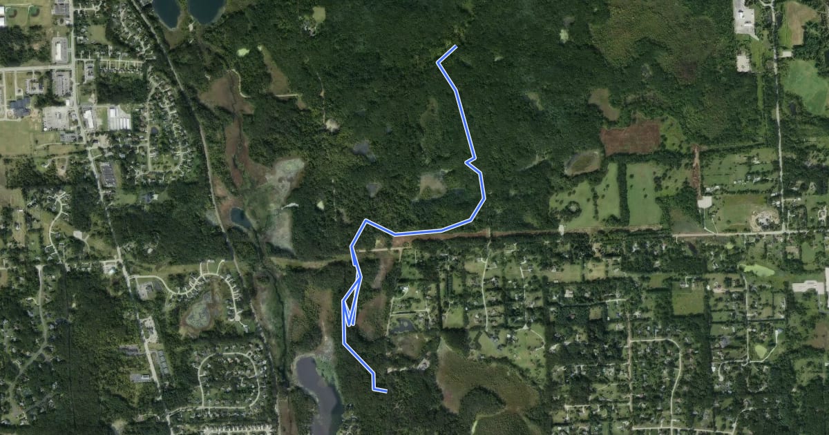 Маршрут Milford Connector на спутниковом снимке