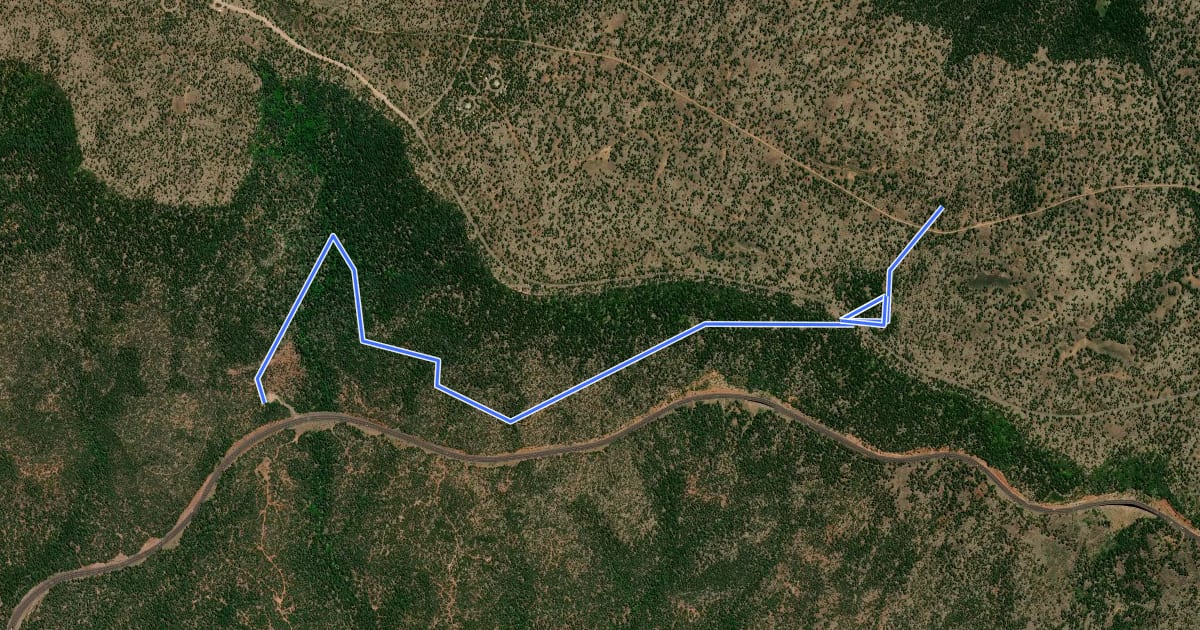 Маршрут Military Sinkhole Trail #179 на спутниковом снимке
