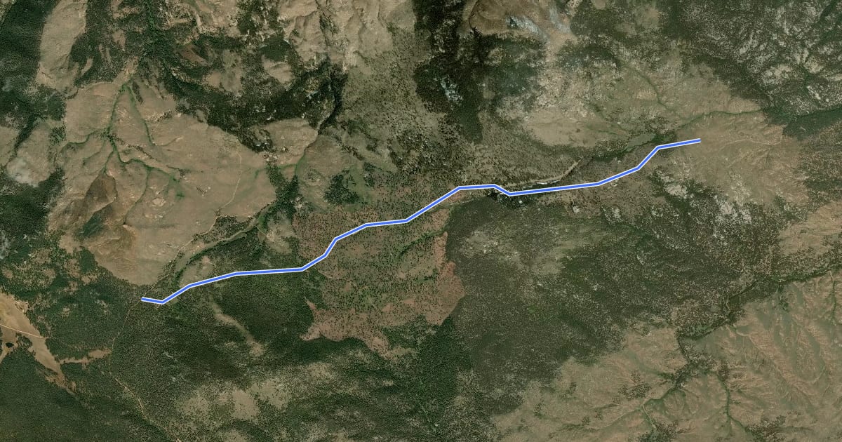 Маршрут Miller Gulch 730 на спутниковом снимке