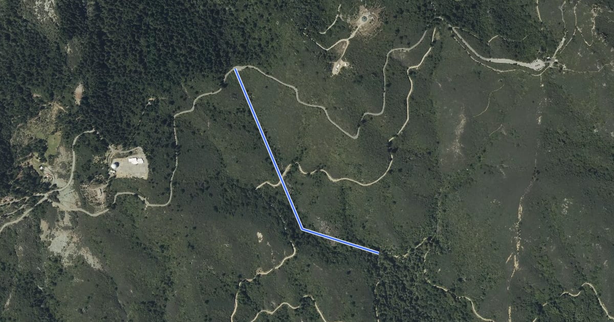 Маршрут Miller Trail на спутниковом снимке