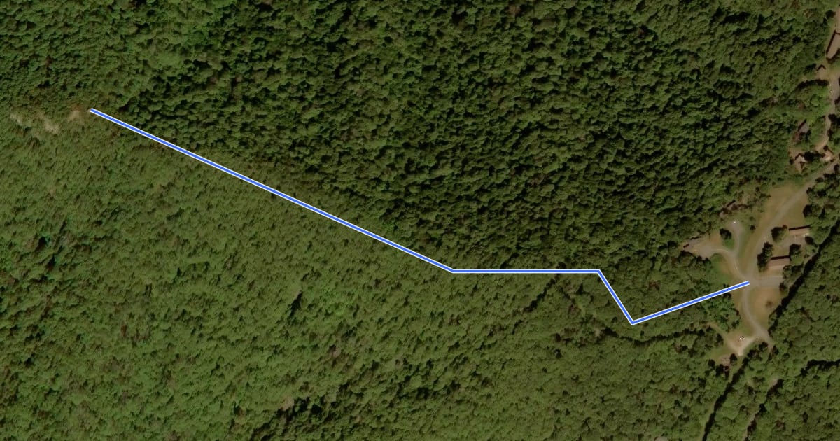 Маршрут Millers Head Trail на спутниковом снимке