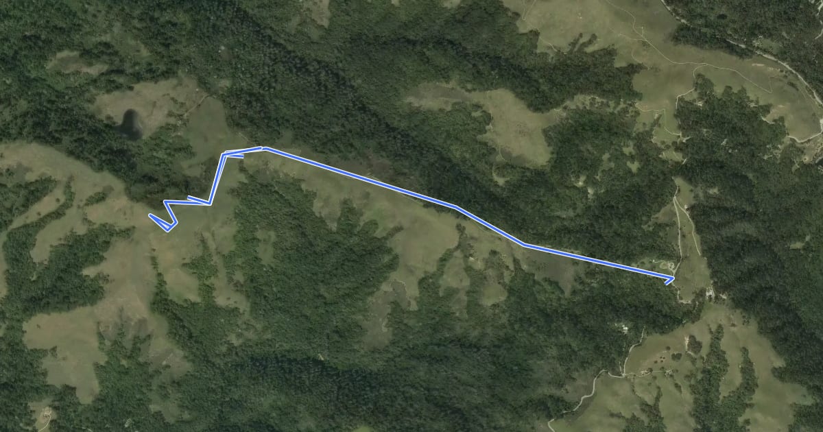 Маршрут Mindego Hill Trail на спутниковом снимке