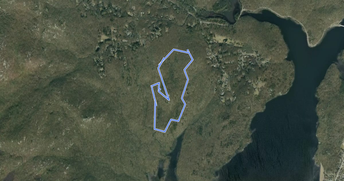Маршрут Mine Loop Trail на спутниковом снимке