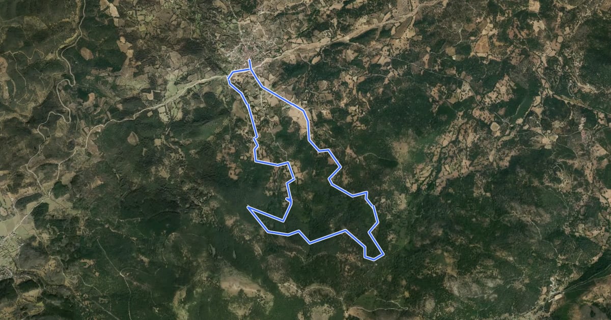 Маршрут Mirador de Almendral de la Cañada на спутниковом снимке