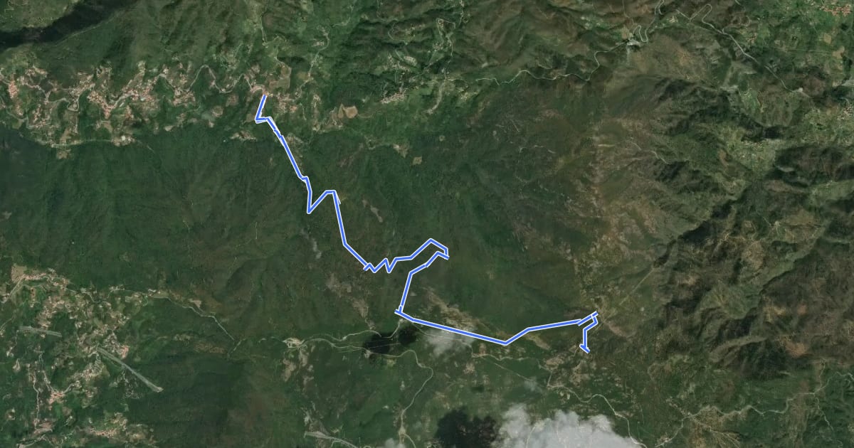 Маршрут Missano - Monte San Nicolao на спутниковом снимке