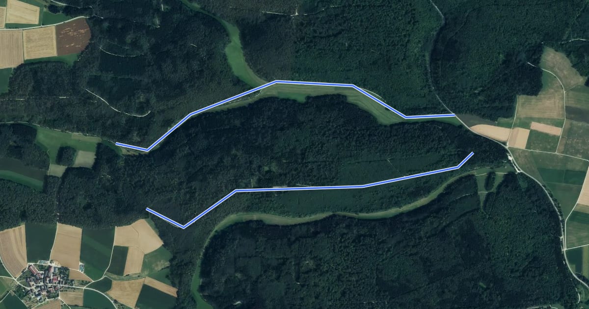 Маршрут Mittelberg на спутниковом снимке