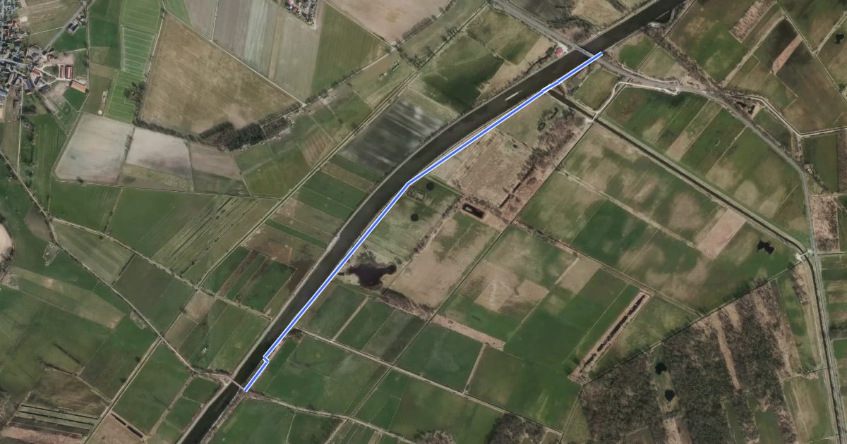 Маршрут Mittellandkanal Süd Abzweig Rühen (08) - Mittellandkanal Politz (07) на спутниковом снимке