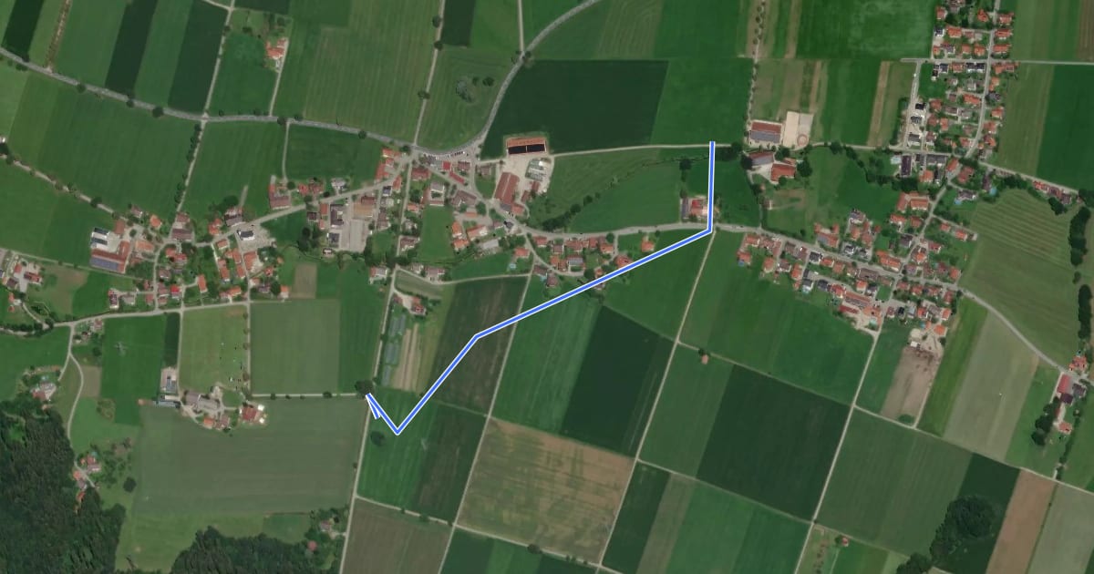 Маршрут Mitterkirchner Panorama на спутниковом снимке