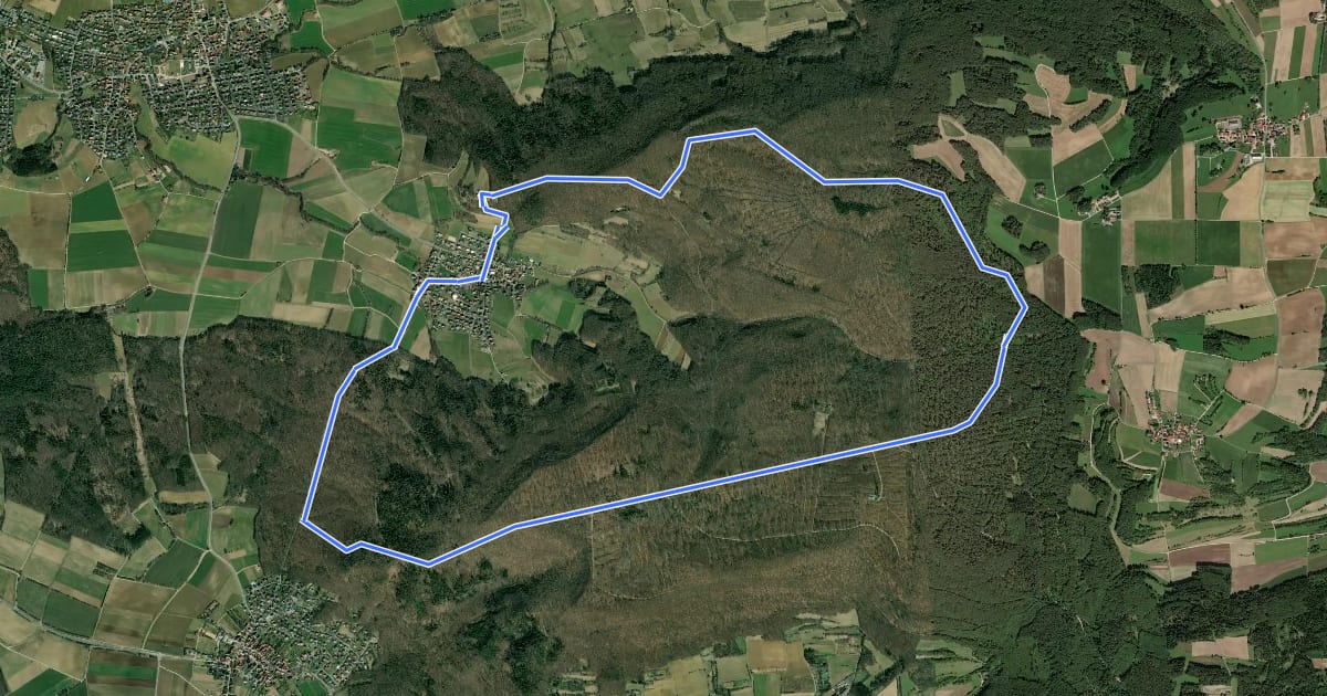 Маршрут Mittlere Geisbergtour на спутниковом снимке