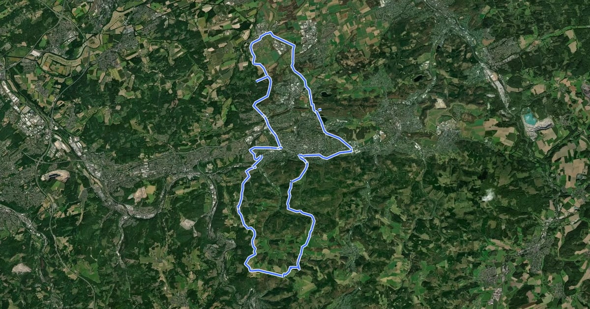 Маршрут MK Stromer Route A на спутниковом снимке
