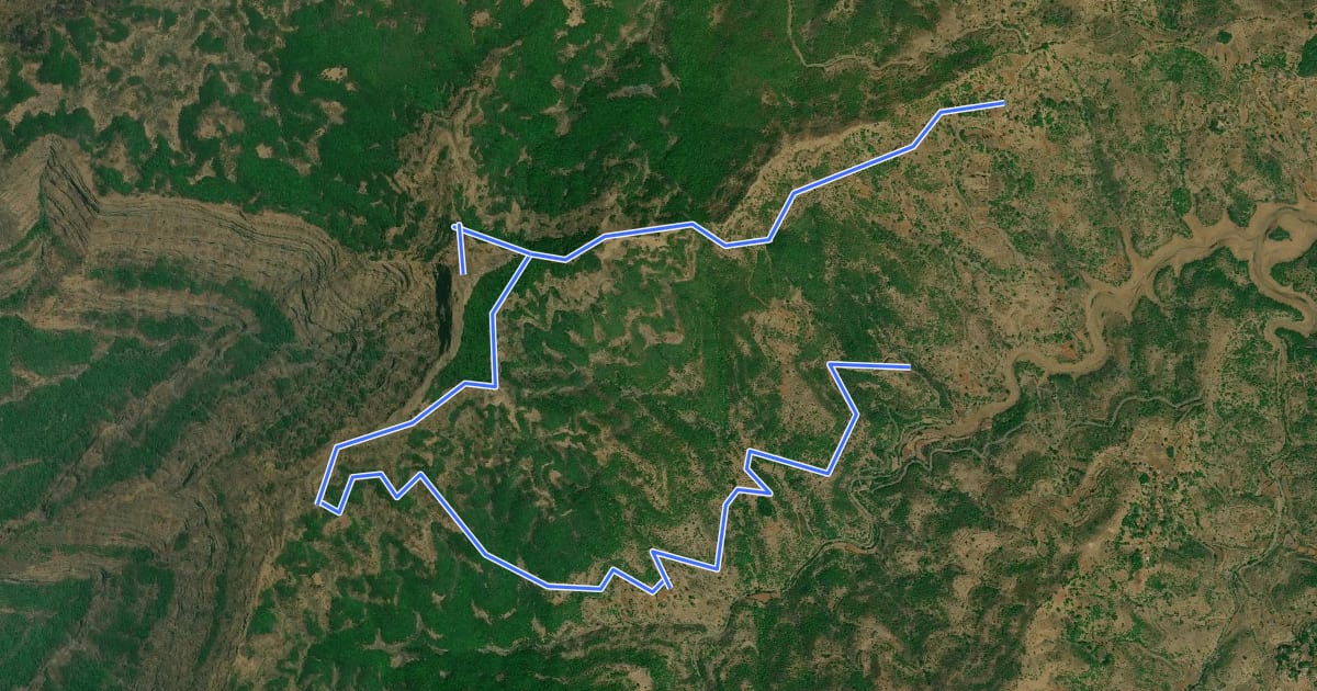 Маршрут Mohangad Fort 2 на спутниковом снимке