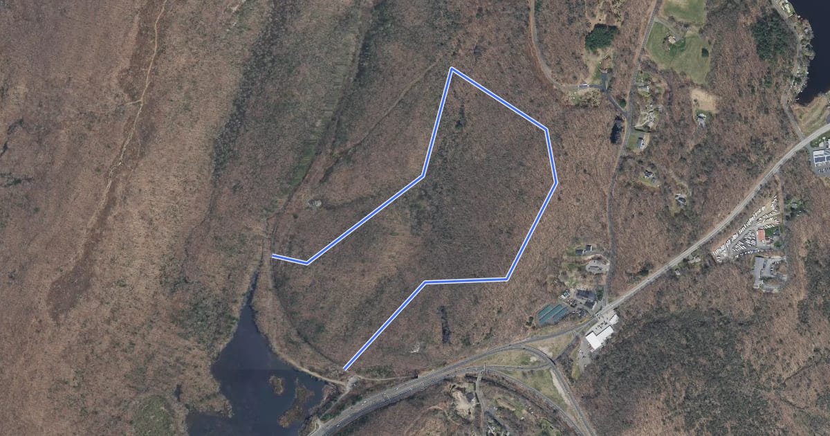 Маршрут Mohegan Trail на спутниковом снимке