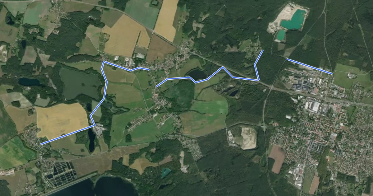 Маршрут Moholzer Weg на спутниковом снимке