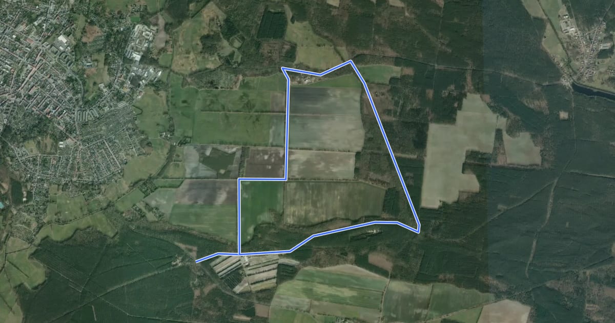 Маршрут Moldenweg на спутниковом снимке