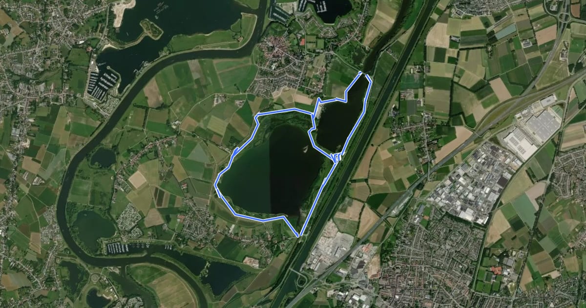 Маршрут Molenplas на спутниковом снимке
