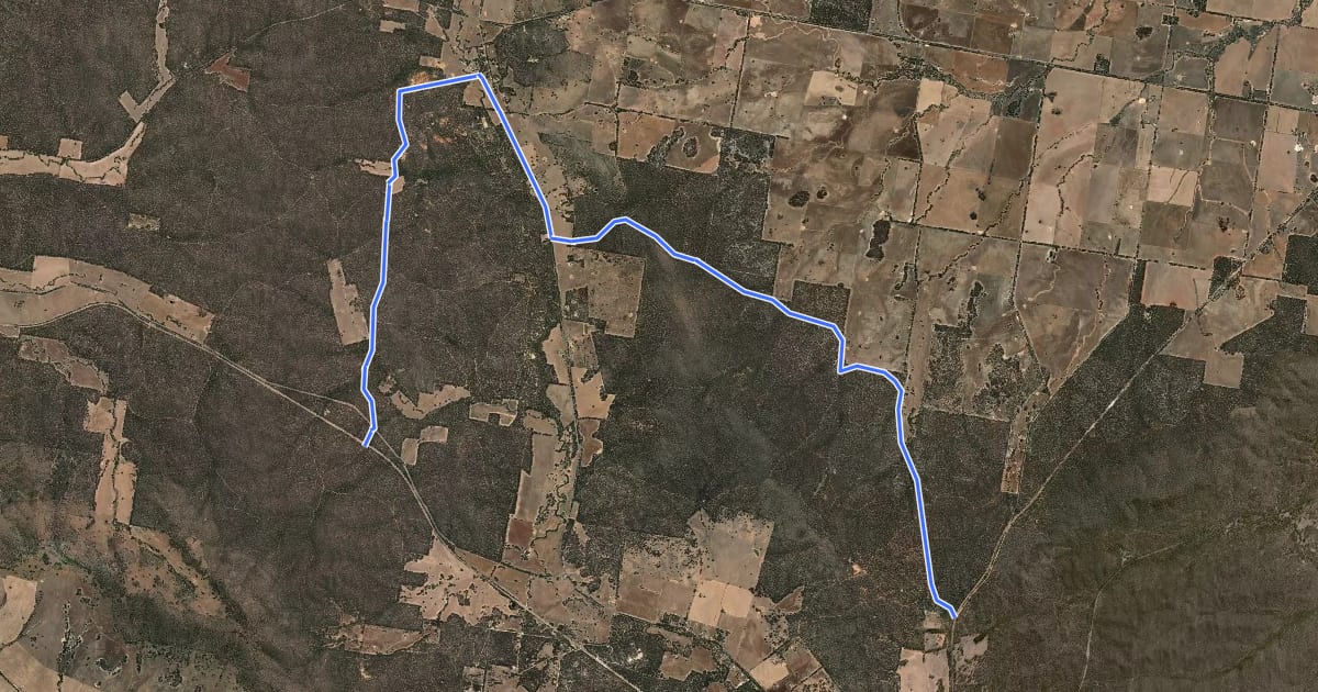 Маршрут Moliagul Cycle Track на спутниковом снимке