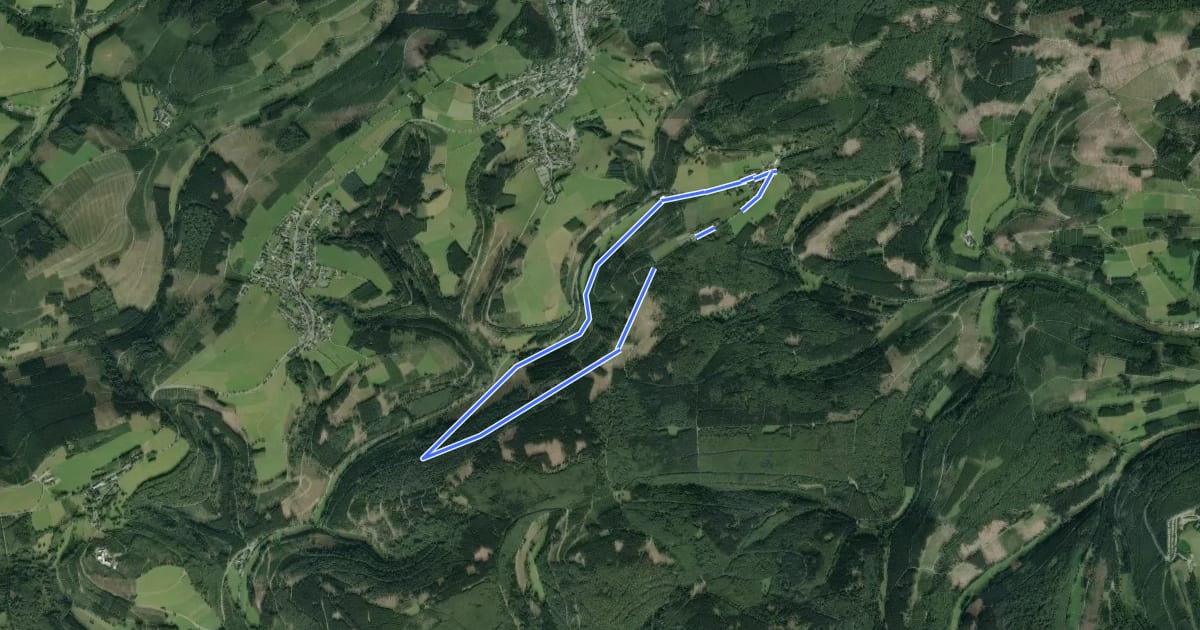 Маршрут Mollseifen Rundweg M1 на спутниковом снимке