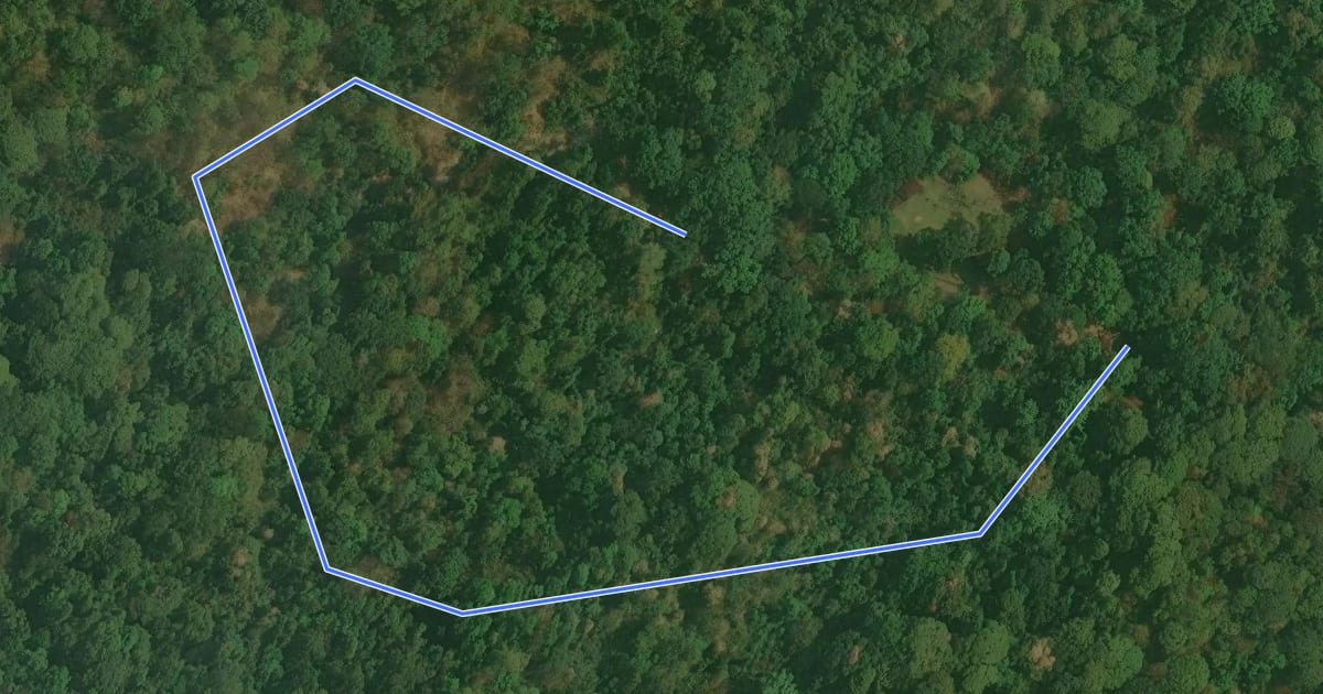 Маршрут Mon Tha Than Nature Trail на спутниковом снимке