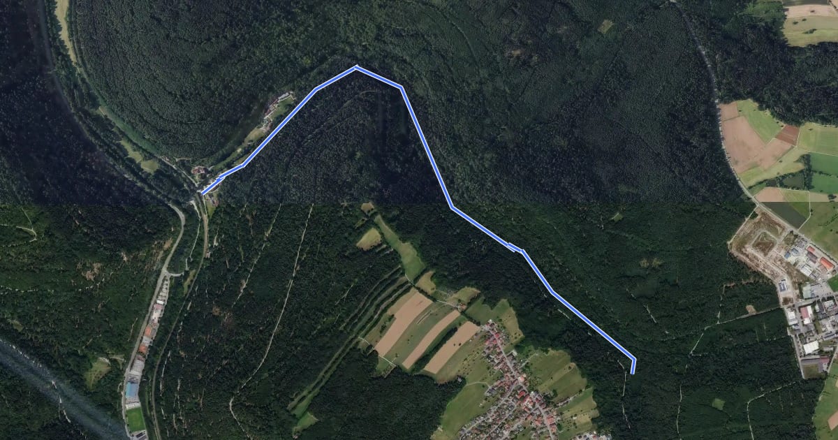 Маршрут Monbachbrücke - Monbachsiedlung на спутниковом снимке